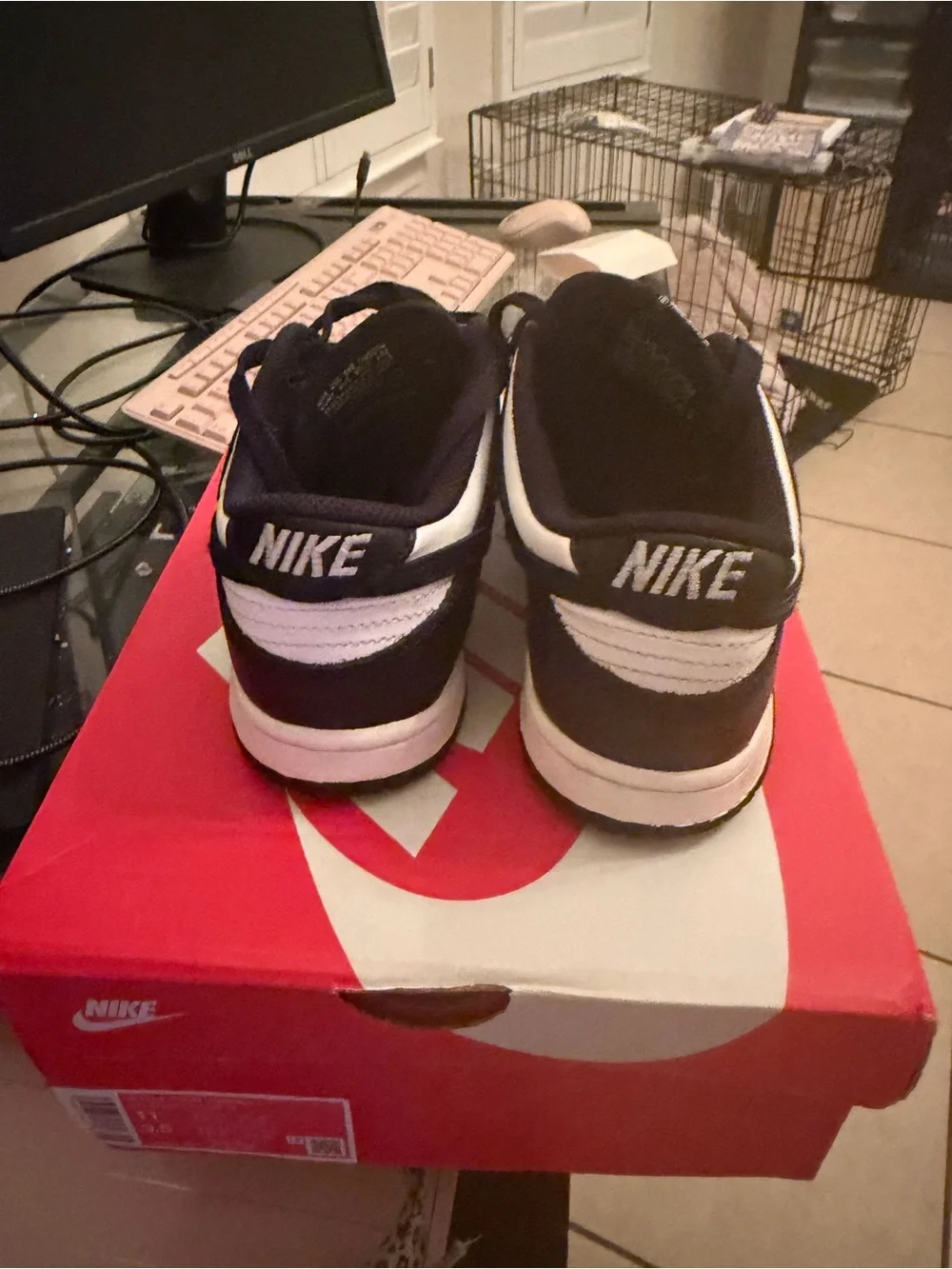Nike Men’s Black and White Low-Top Sneakers — Classic Contrast